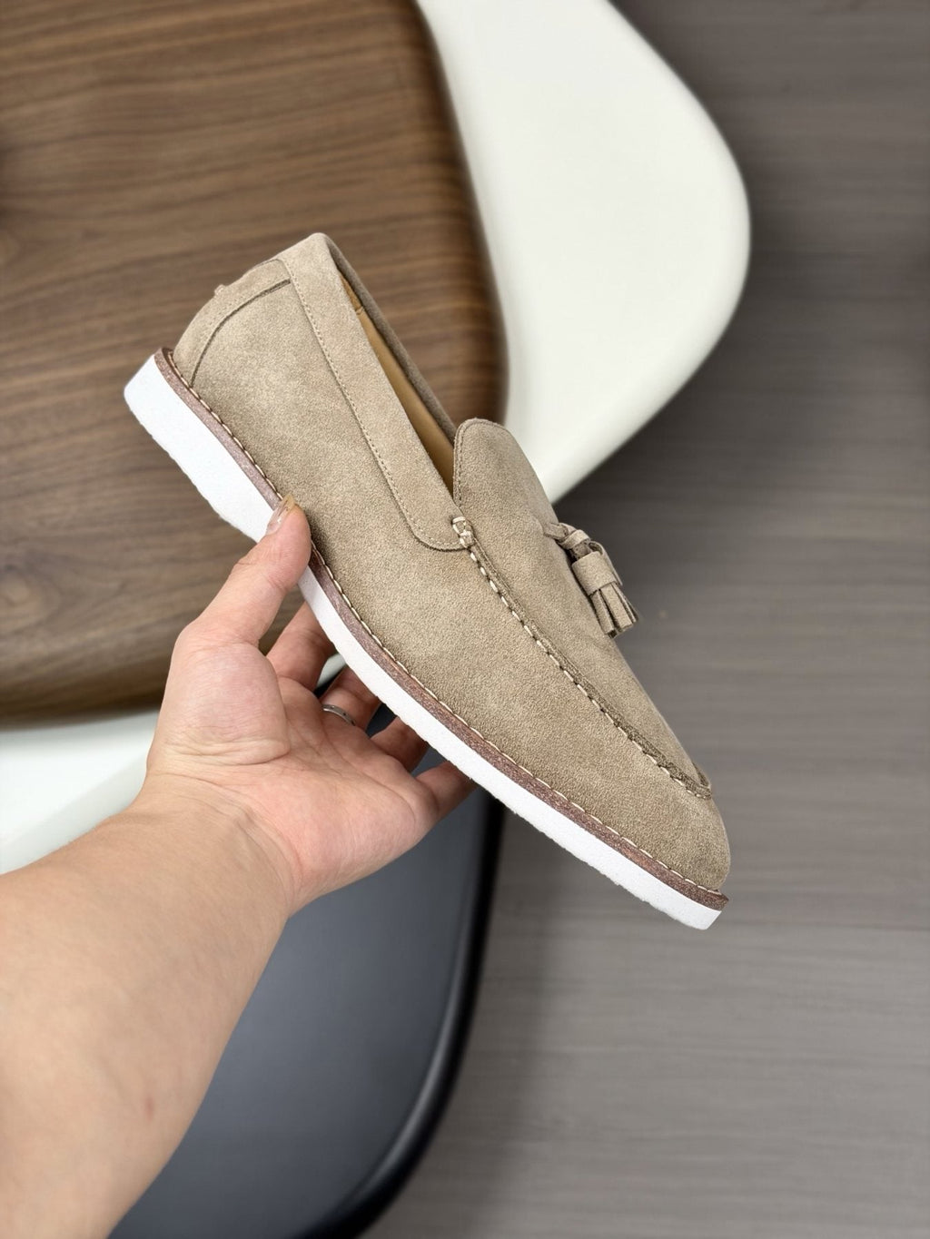 Brunello Cucinelli Brown Tassel Loafers