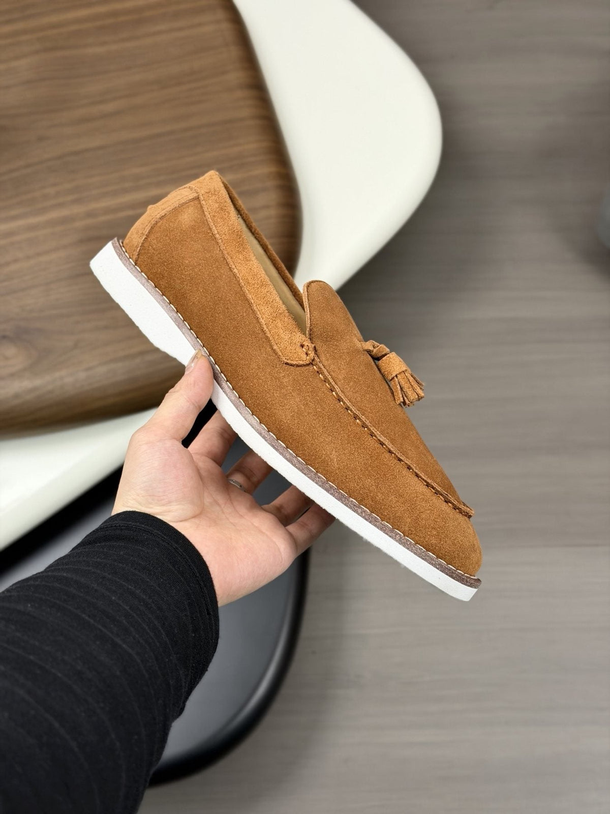 Brunello Cucinelli Brown Tassel Loafers