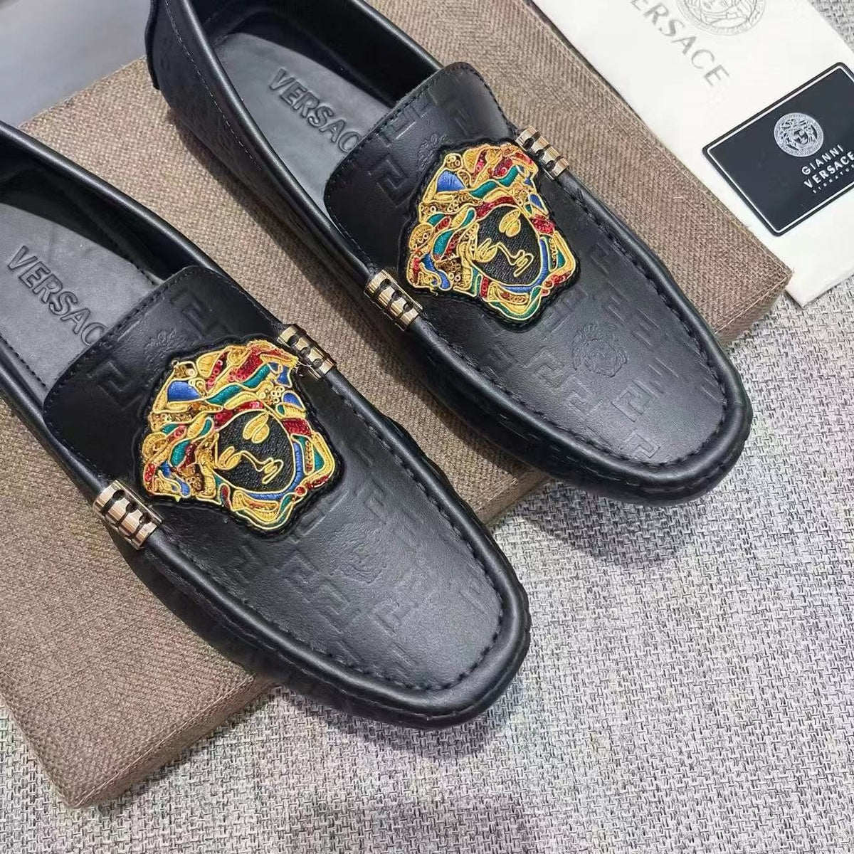 Versace Crest Loafers