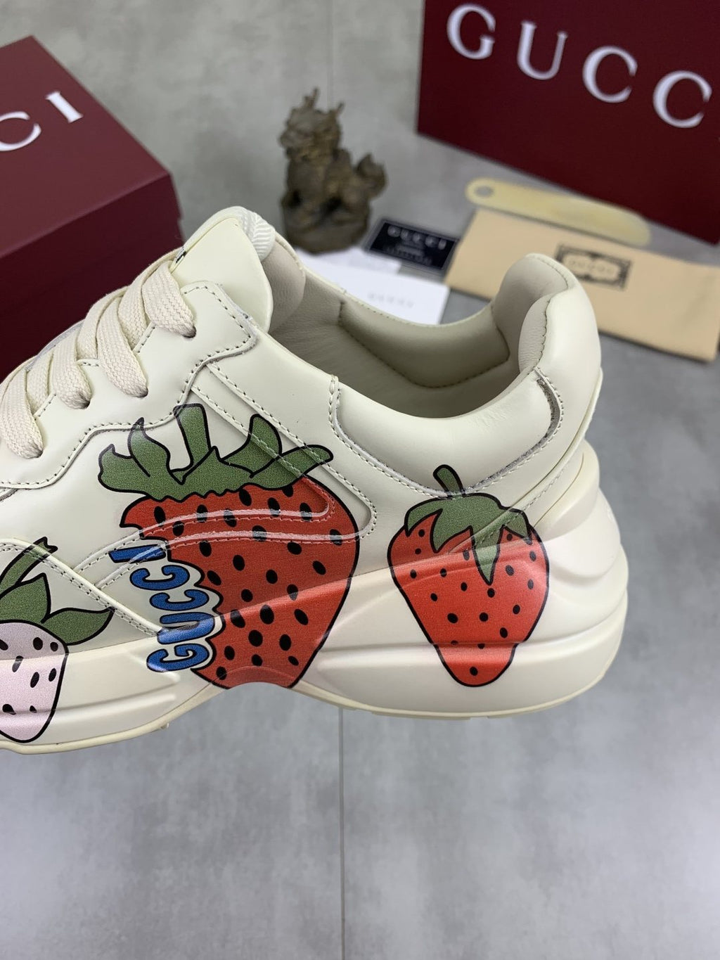 Gucci Strawberry Graphic Chunky Sneakers