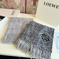 Loewe Reversible Fringe Pattern Scarf