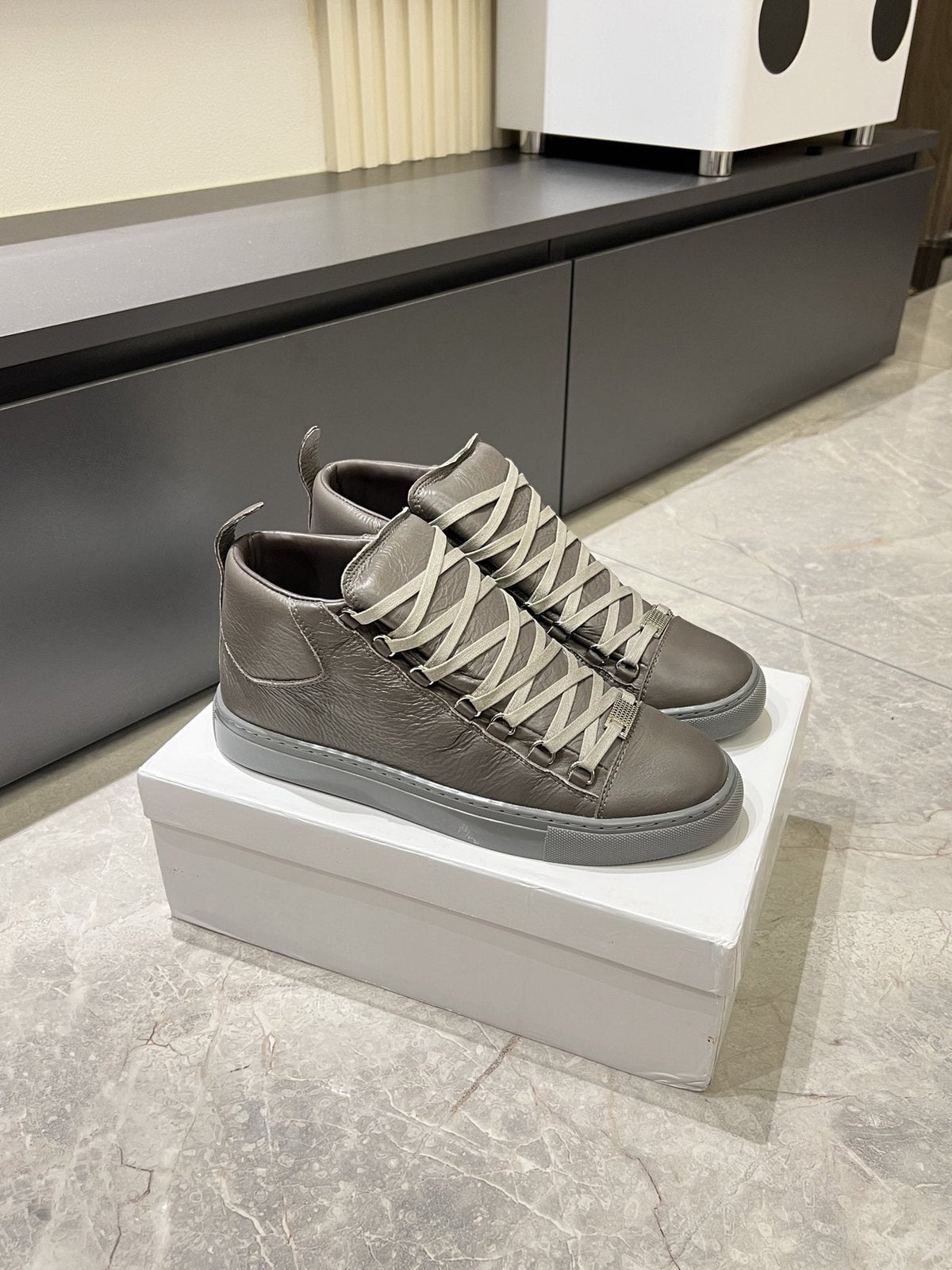 Balenciaga Lace-Up High-Top Sneakers