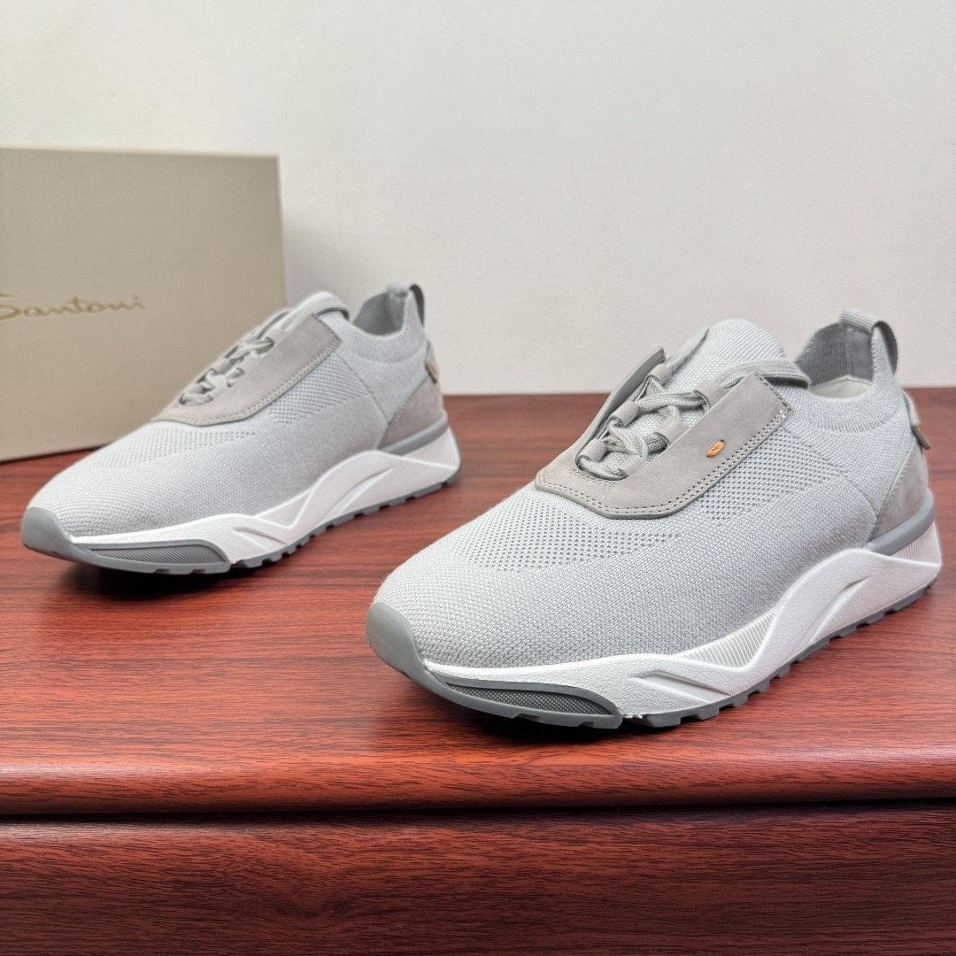 Santoni Men's Knit Sneakers