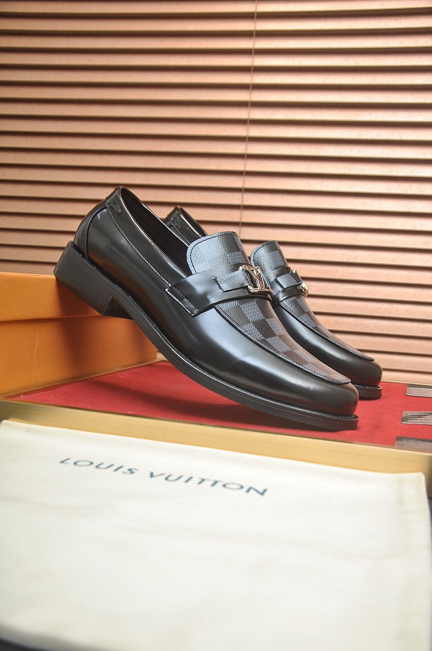 Louis Vuitton Checkered Buckle Loafers