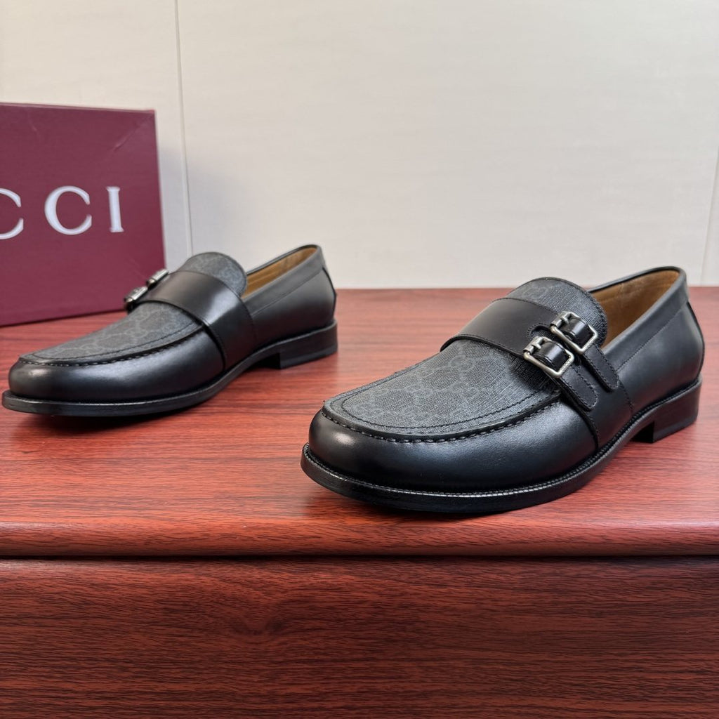 Gucci Men's Double Buckle Loafers