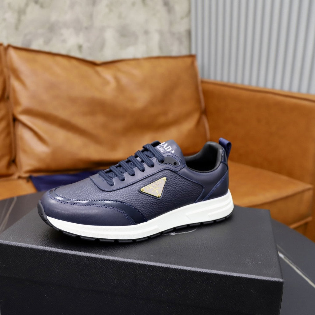 Prada Paneled Lace-Up Sneakers