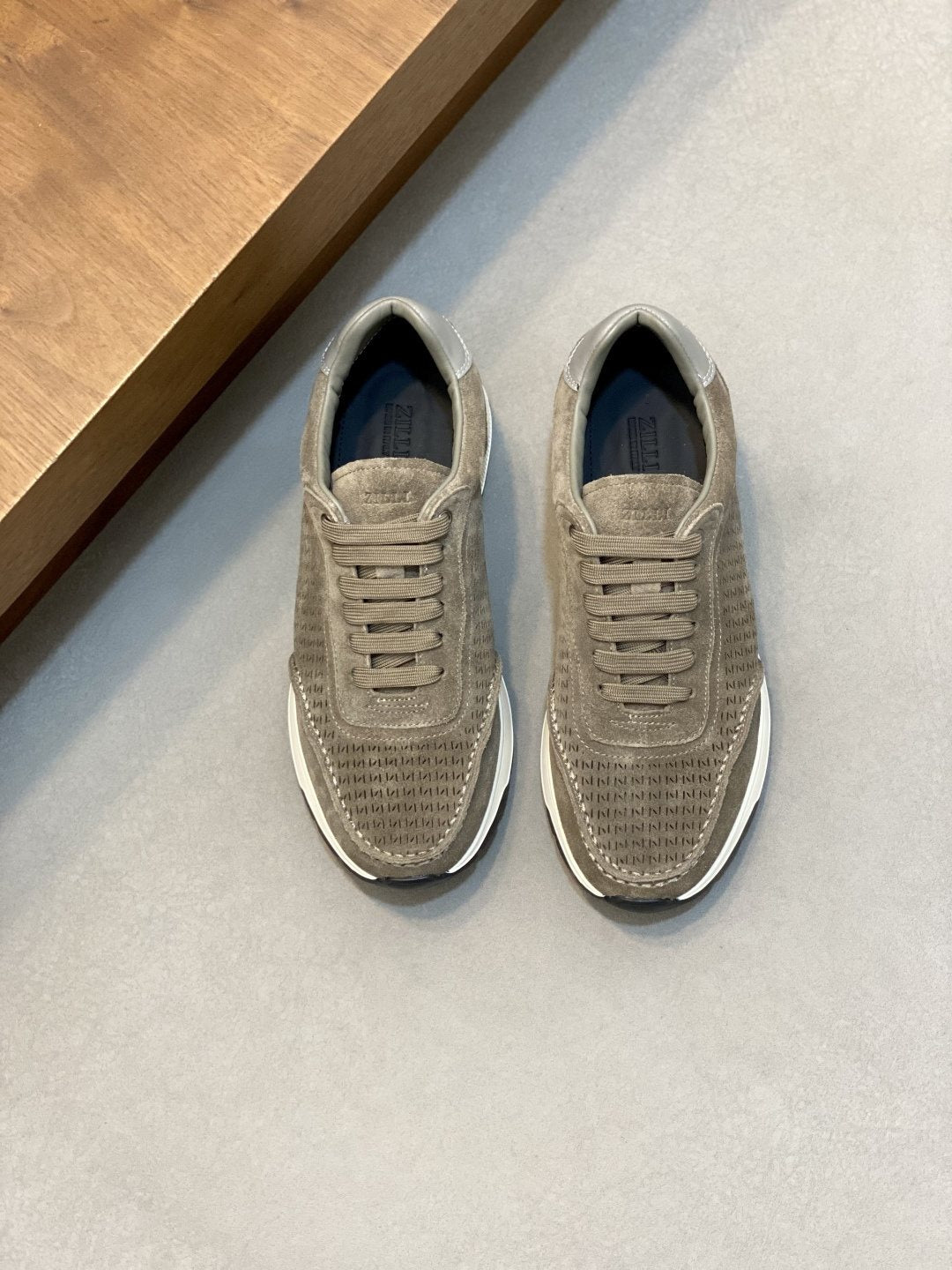 Zilli Men's Textured Low-Top Sneakers - Textured Upper With Stitched Panel Details