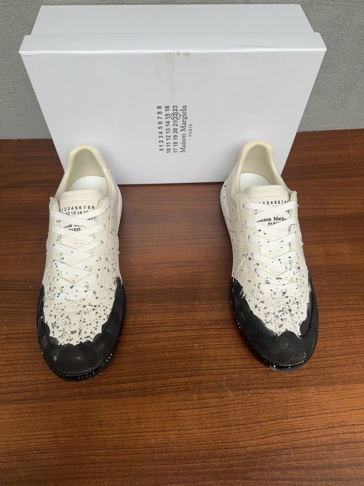 Maison Margiela Painted-Toe Low-Top Sneakers