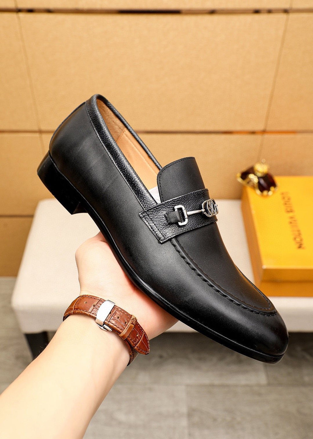 Louis Vuitton Metal Buckle Loafers
