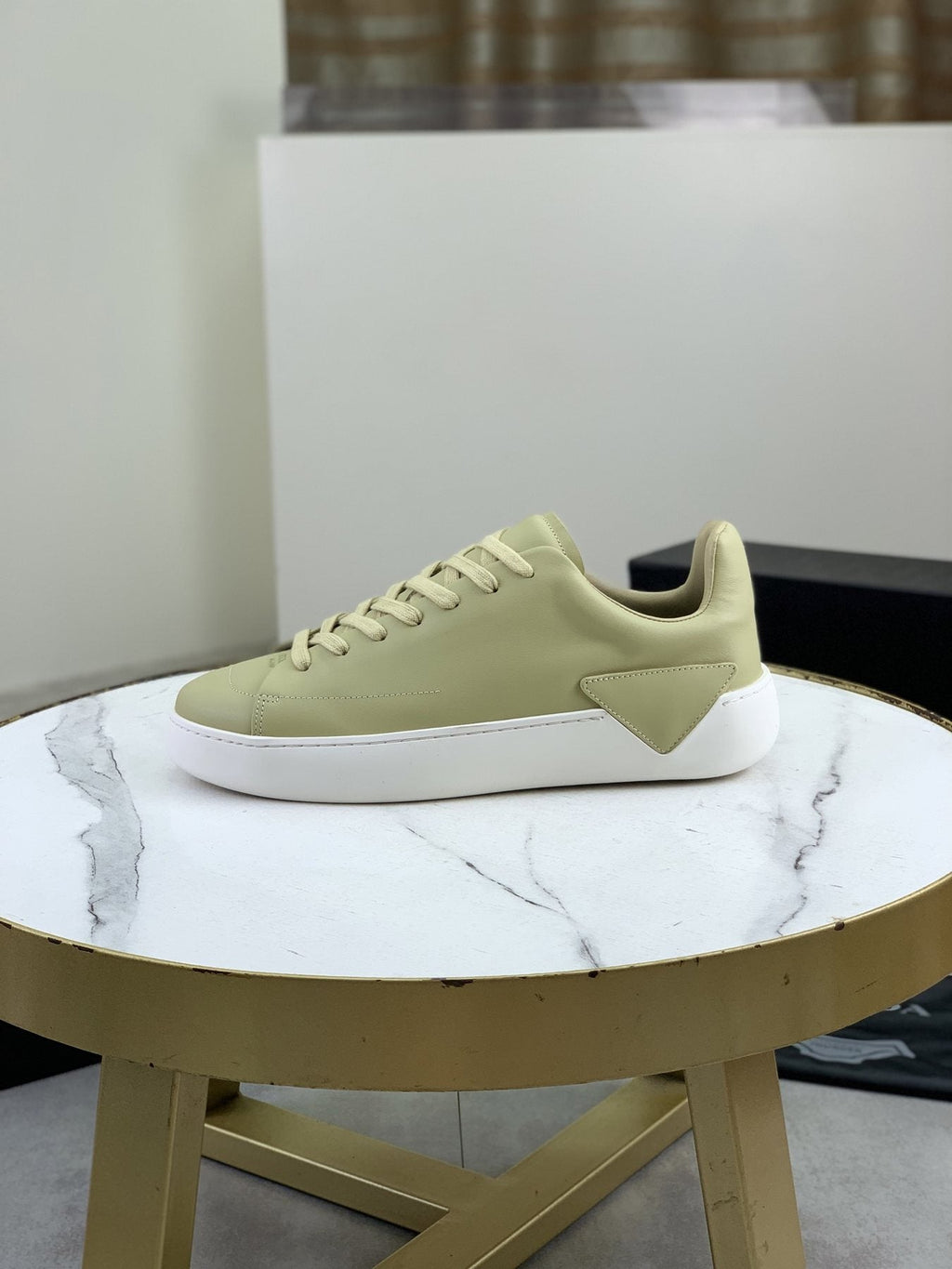 PRADA Triangle Accent Low-Top Sneakers