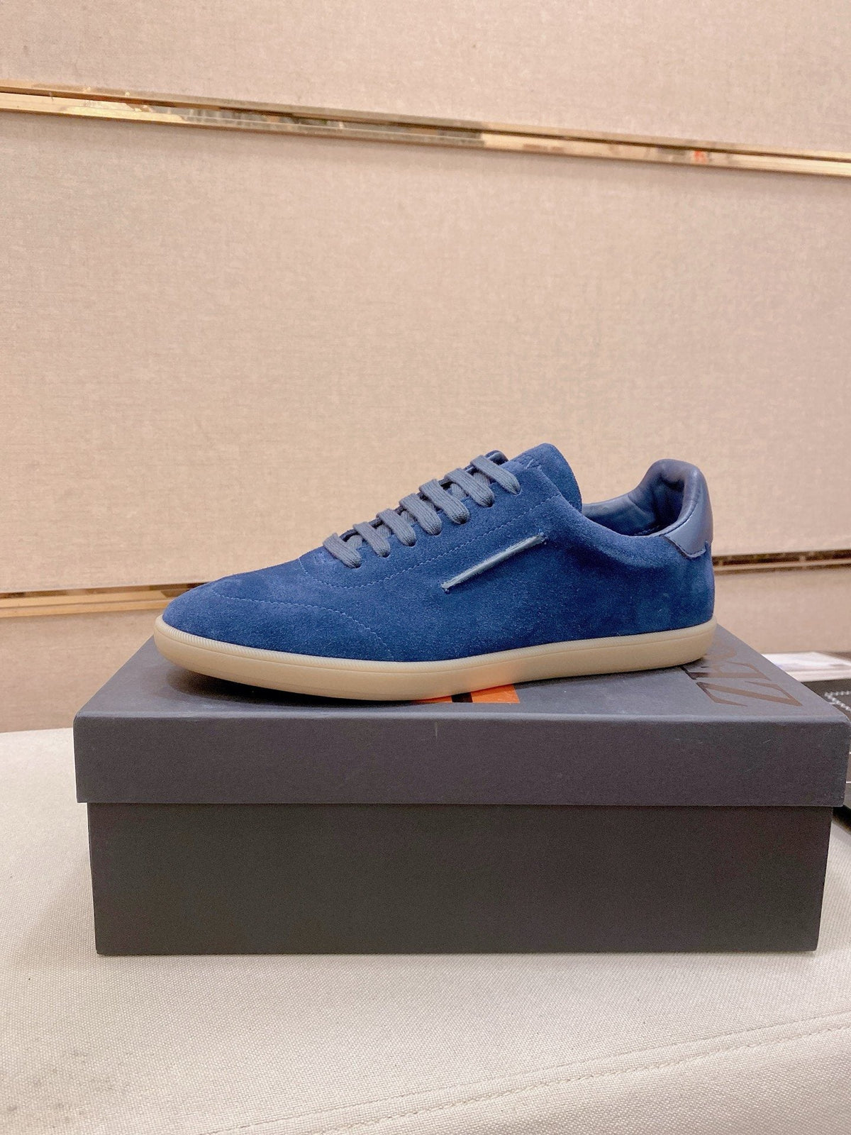Zegna Men's Suede Low-Top Sneakers