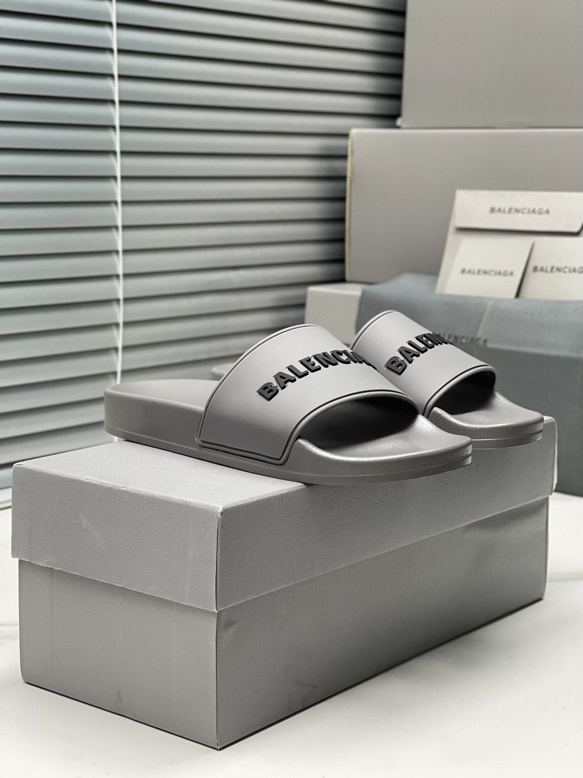 Balenciaga Logo Slide Sandals