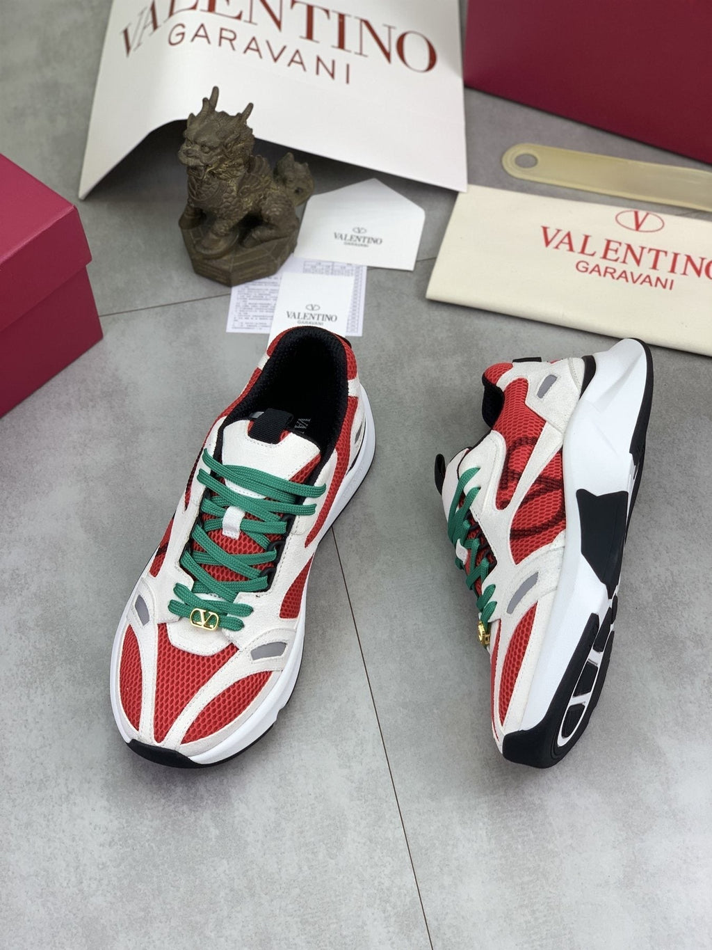 Valentino VLogo Mesh Low-Top Sneakers