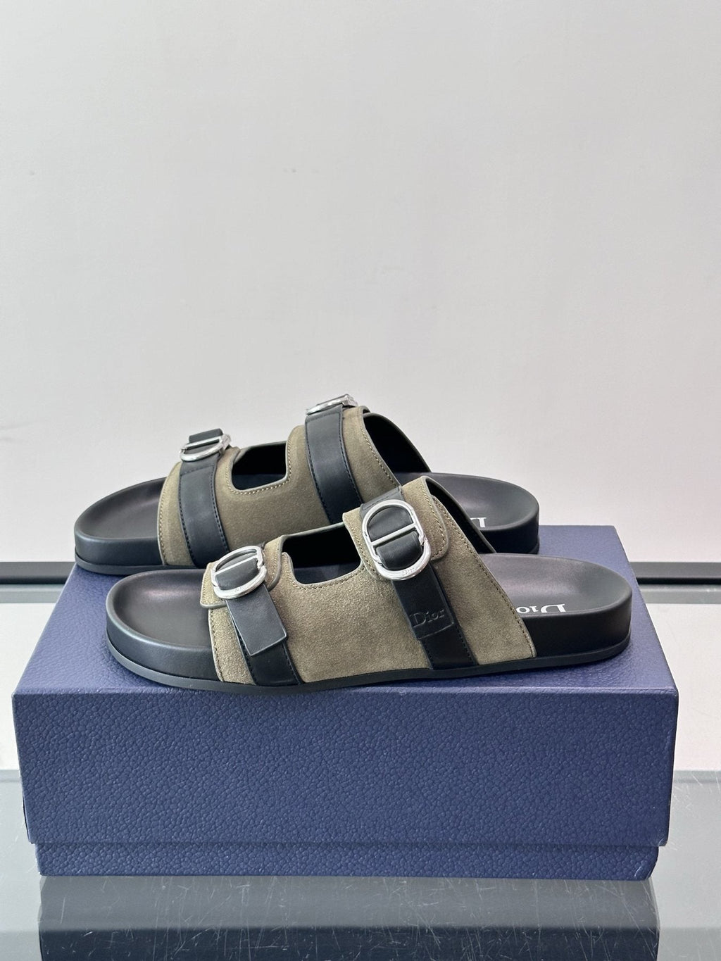 Dior Two-Strap Buckle Sandals