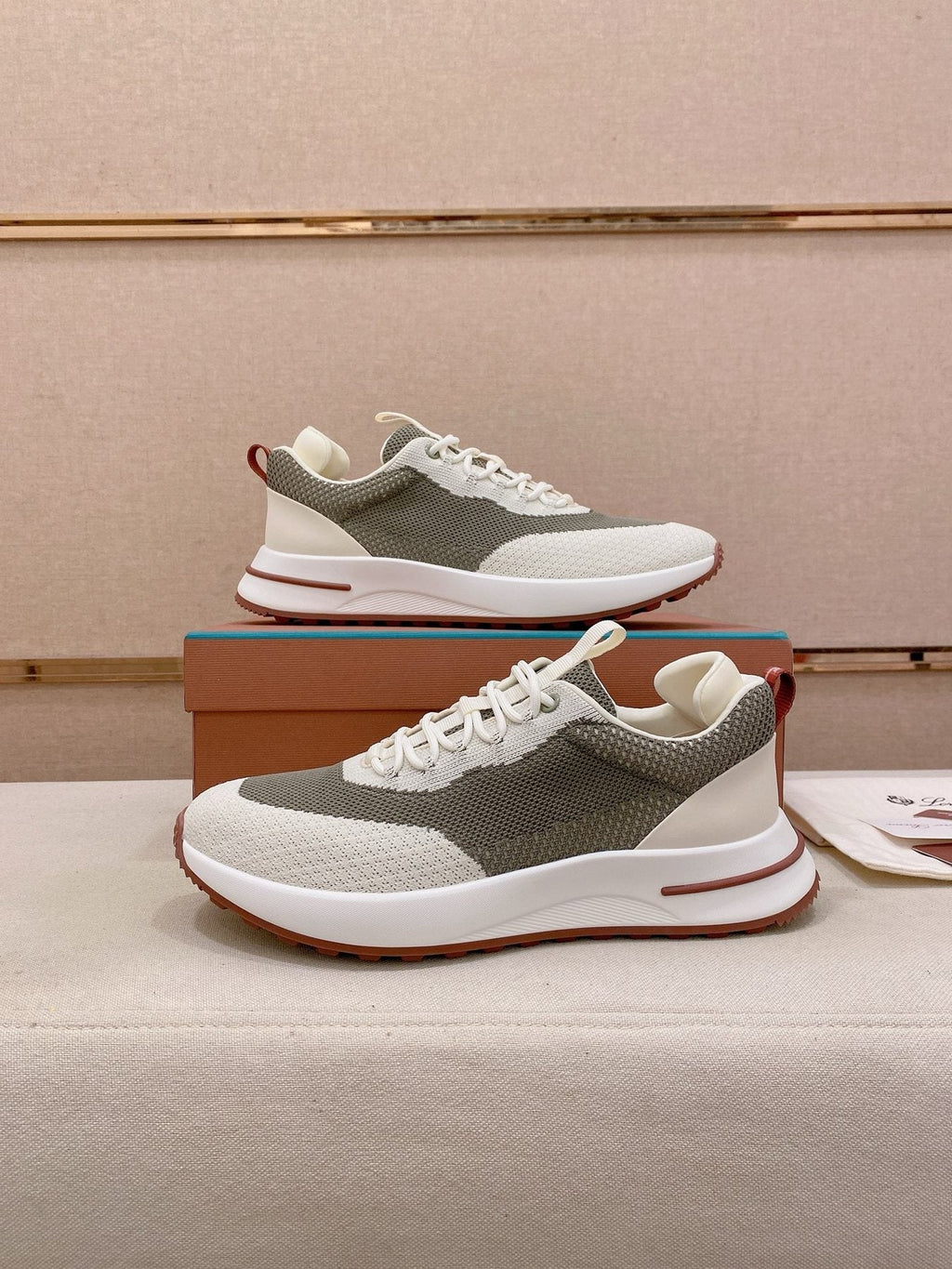 Loro Piana Knit Low-Top Sneakers