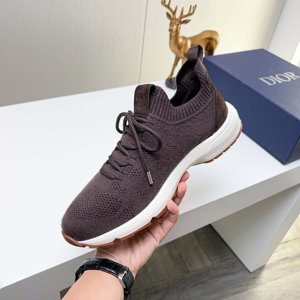 Dior Knit Lace-Up Sneakers
