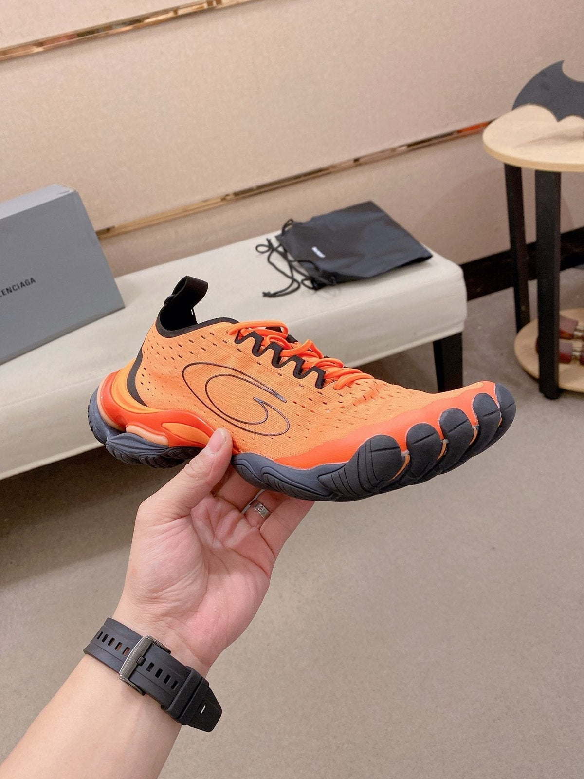 Balenciaga Anatomic Runner Five-Toe Sneakers