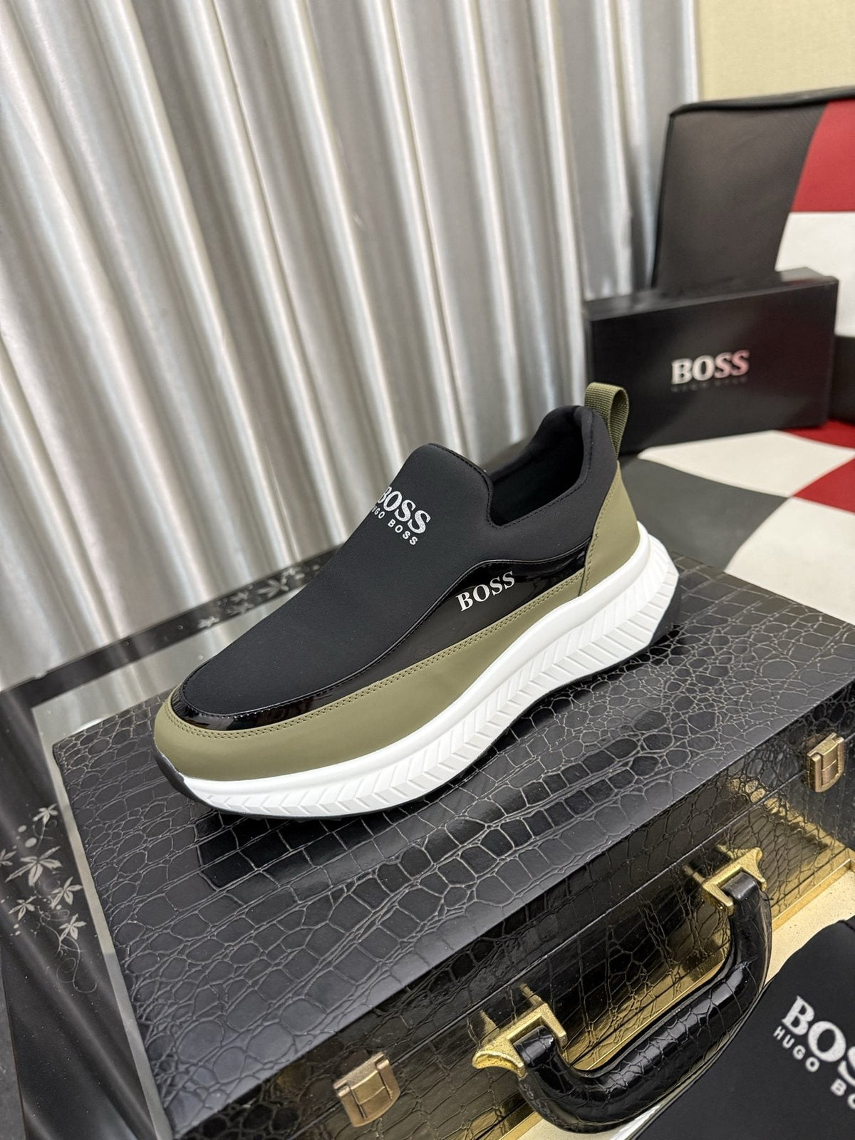 Hugo Boss Thick-Sole Slip-On Sneakers