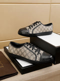 Gucci Men's Monogram Low-Top Sneakers - Lace-Up Closure