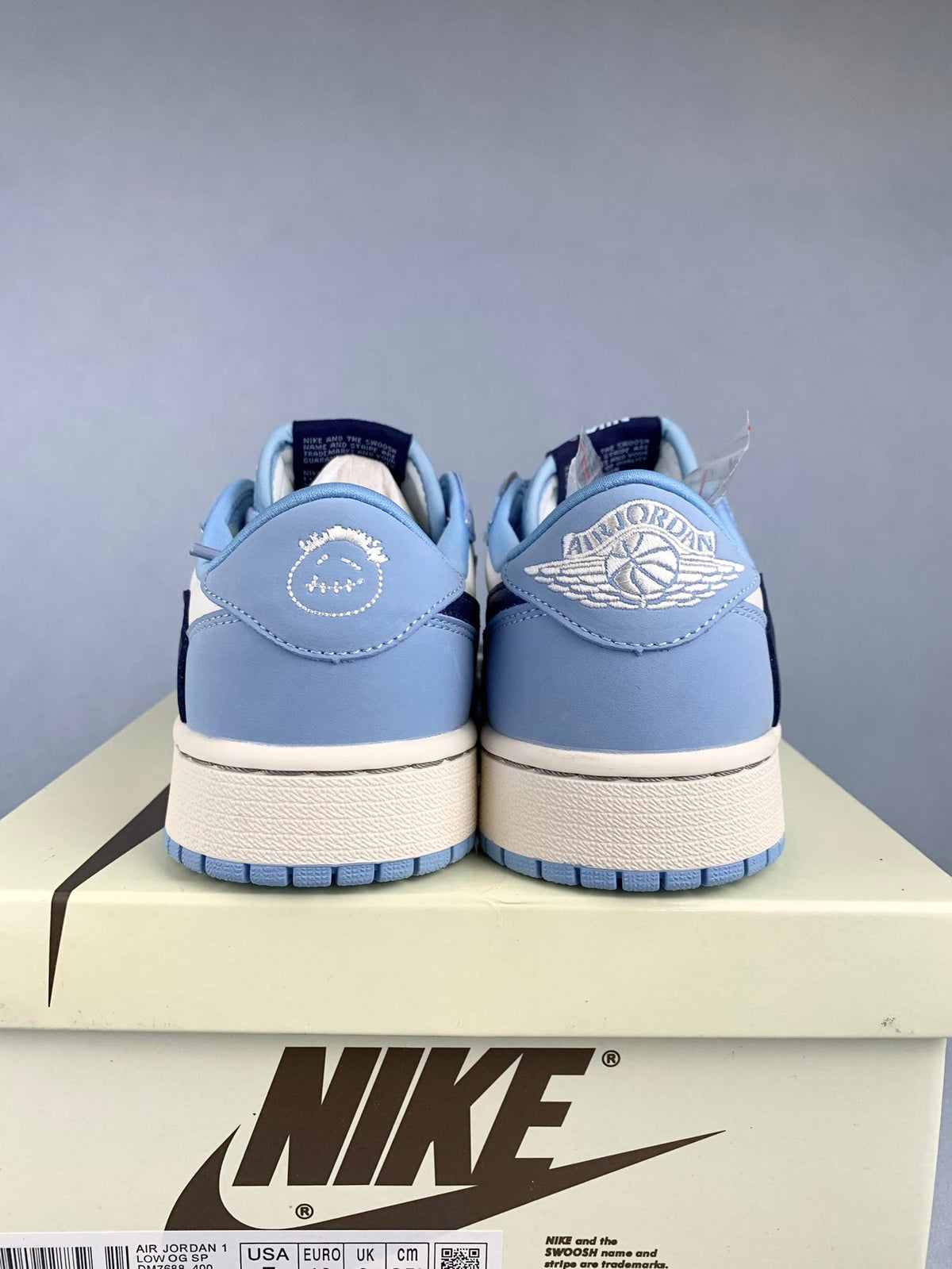 Air Jordan 1 Low OG SP White/Blue Unisex Sneakers DM7688-400
