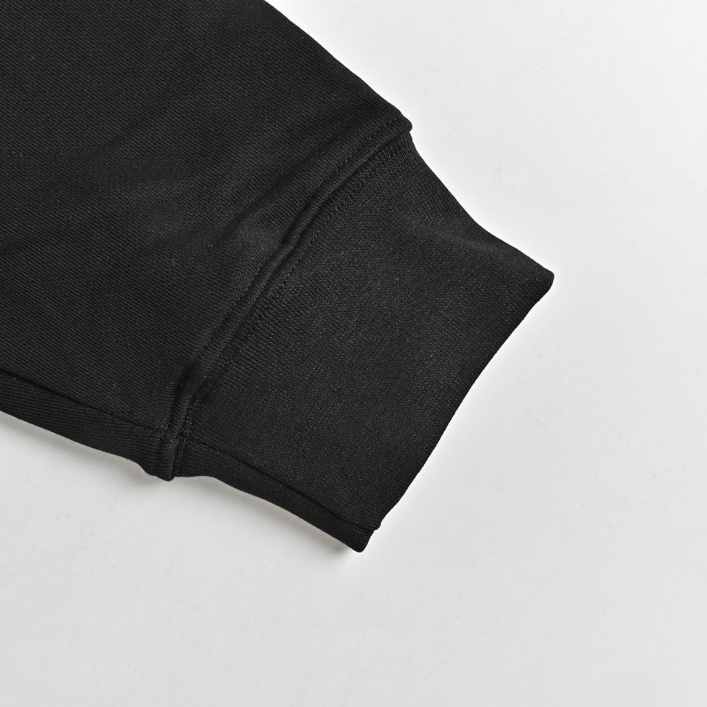 Moncler 26SS Archive Artistic Script Logo Crew Neck Sweatshirt — Black
