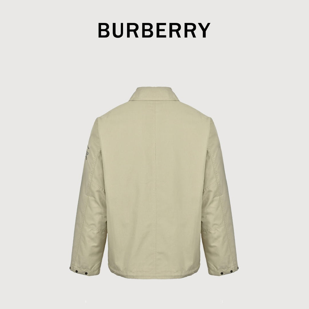 Burberry 26SS Sleeve Equestrian Knight Embroidery Spread Collar Jacket Sand