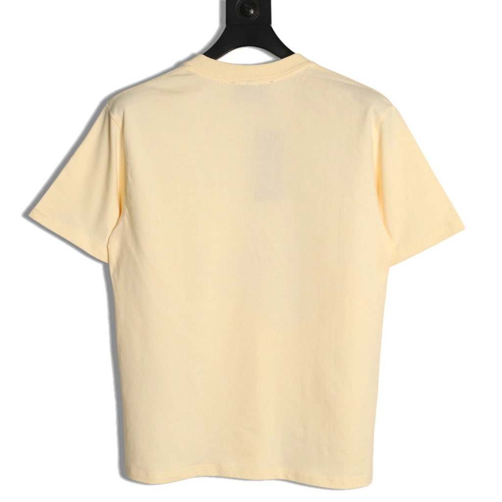 Gucci Cartoon Car Graphic T-Shirt - Pale Yellow