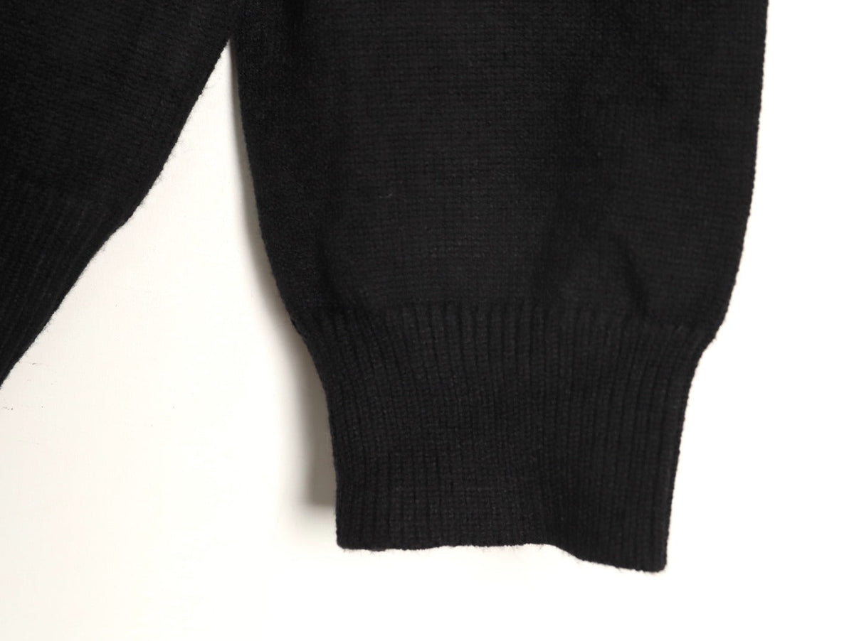 Gucci Signature-Logo Crewneck Sweater - Black